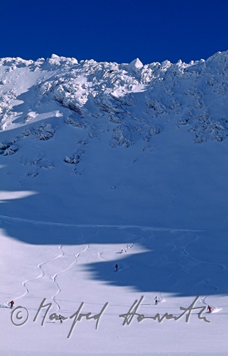 Mölltaler Gletscher, skiers