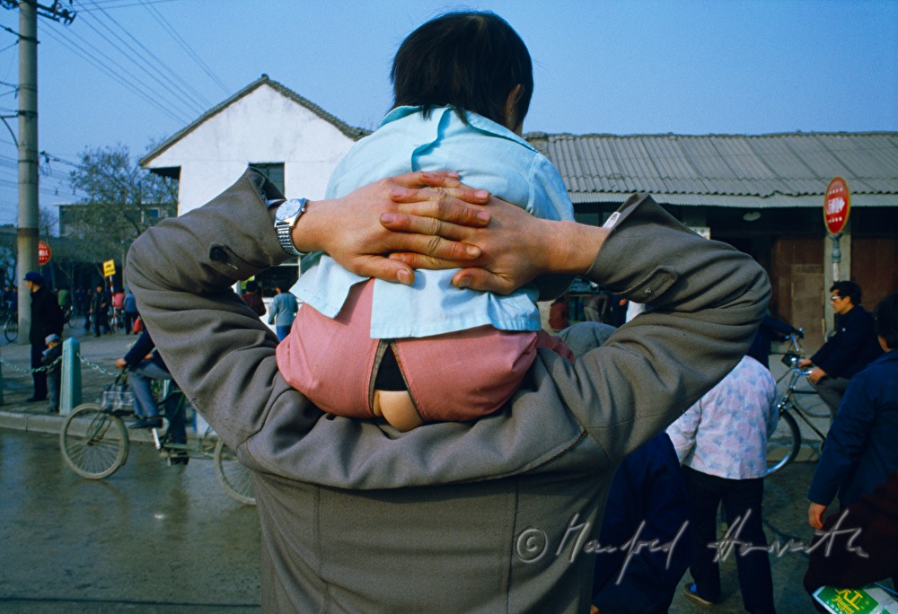 child with open 