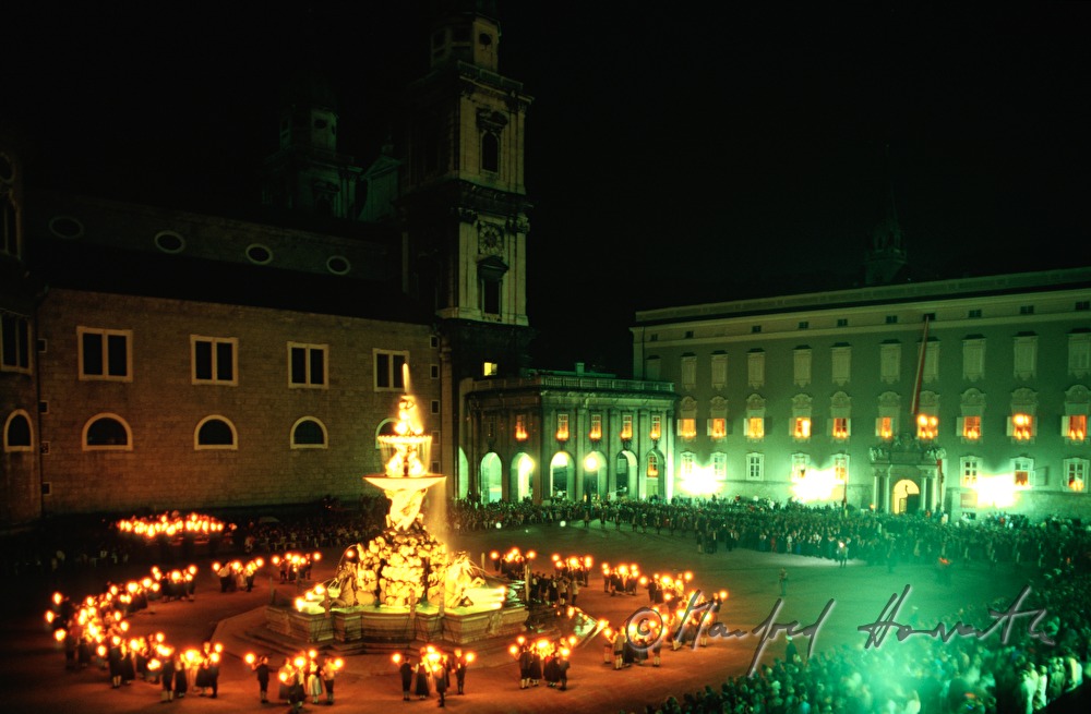 firedance at opening ceremony for Salzburger Festspiele