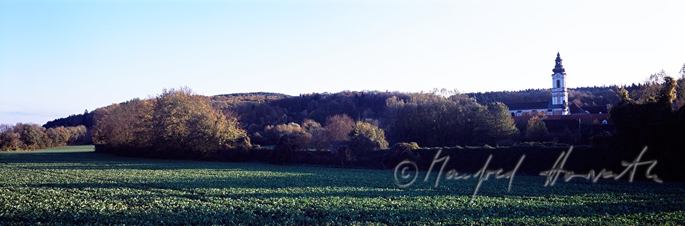 Monastery Wilhering and farming land