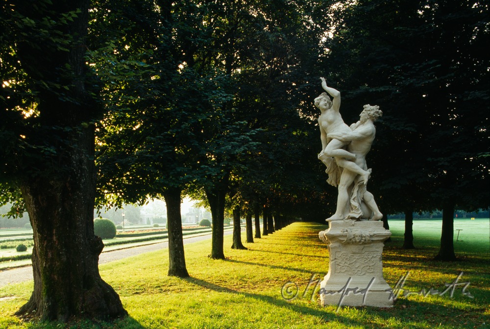 baroque garden sculpture in the park
