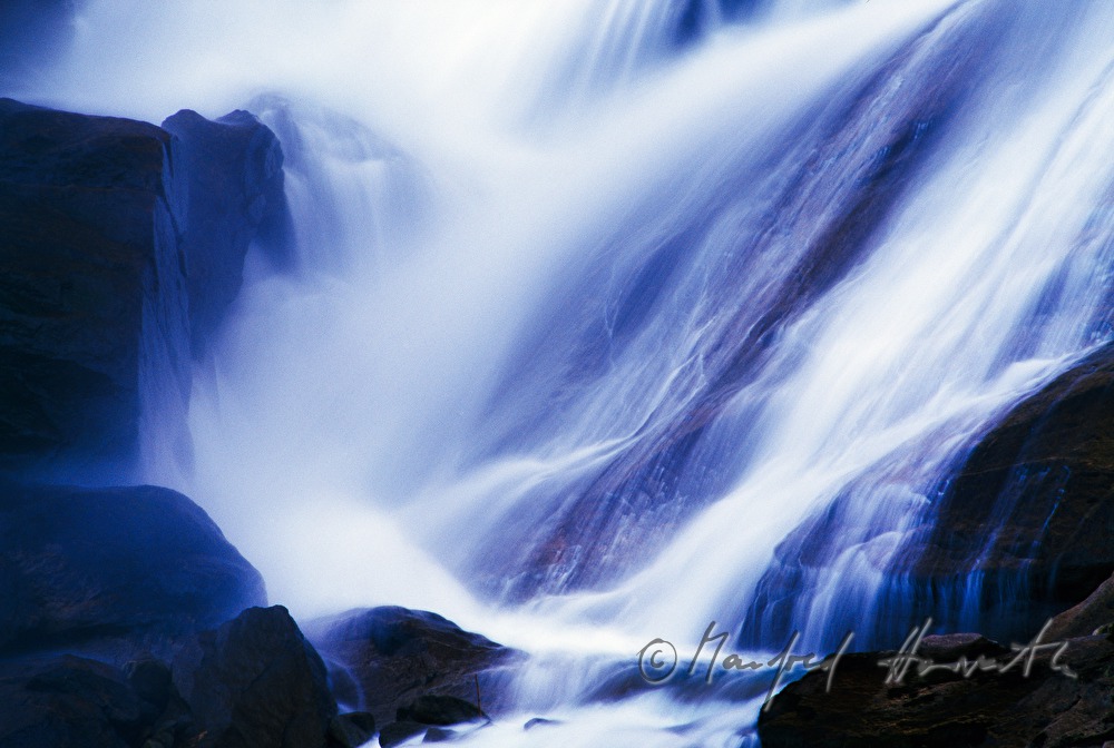 whirling water of the Krimmler Wasserfall