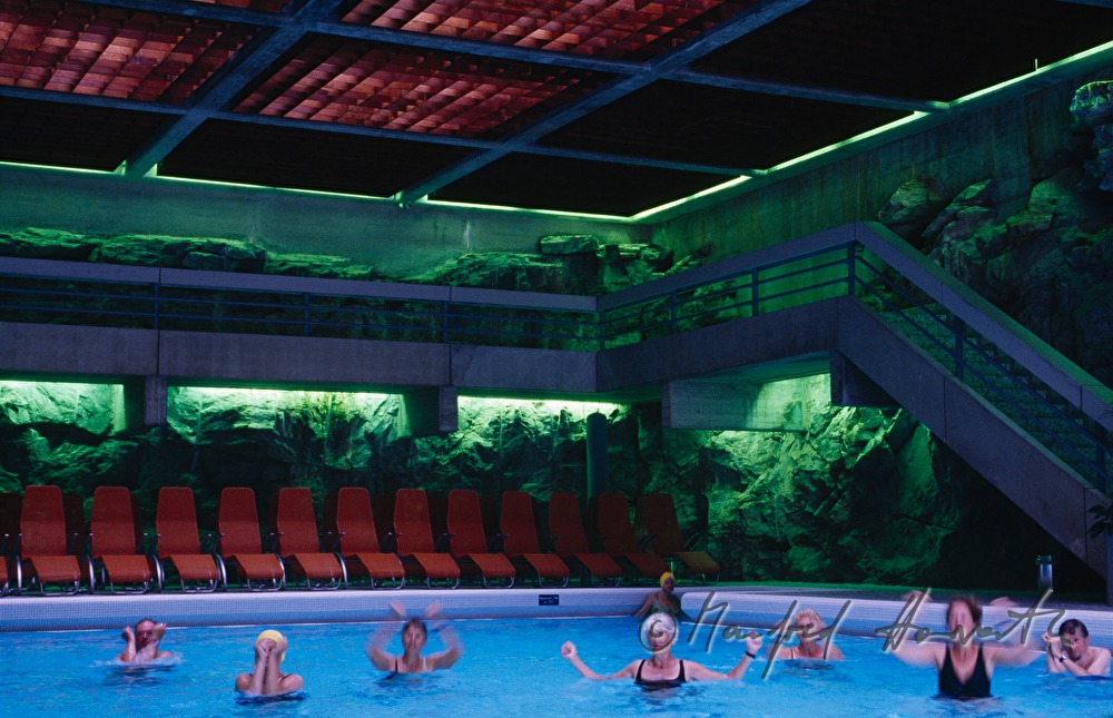 Felsentherme (rock spa) and aqua gymnastics