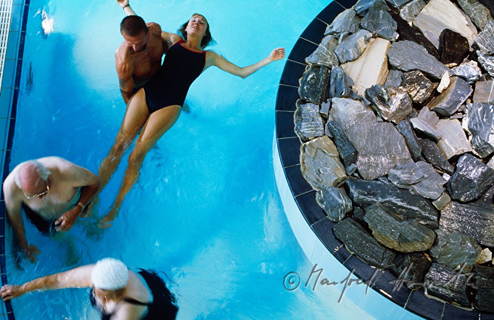 Felsentherme (rock spa) and aqua gymnastics