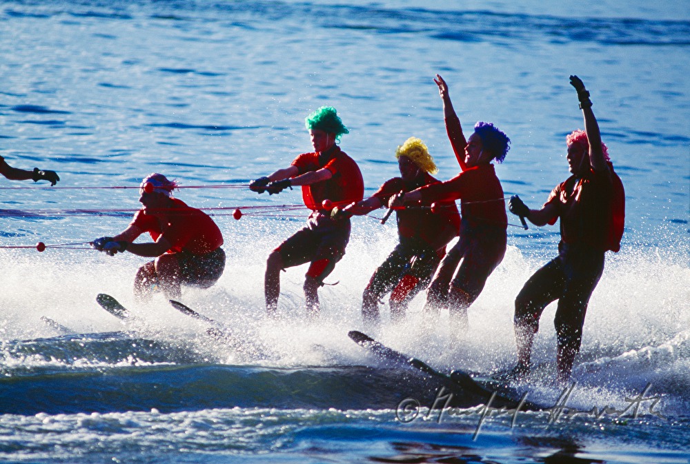 waterskiing-show on the Lake Promenade