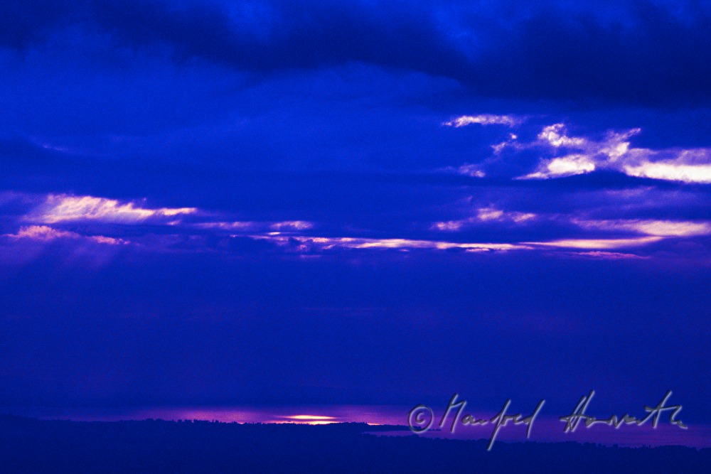 Lake Constance and reflection of the sun