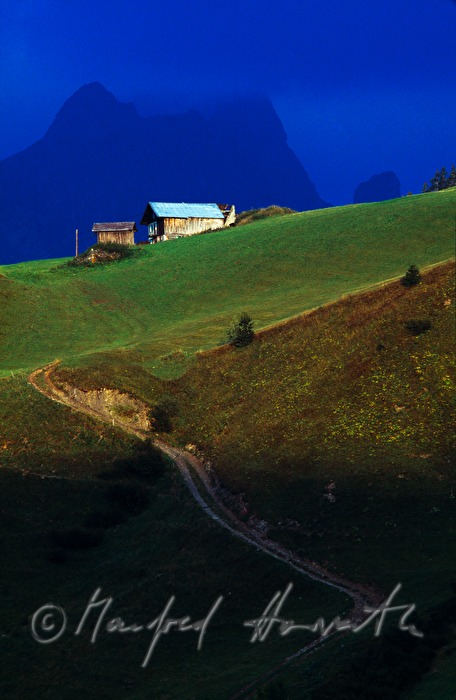 alpine hut on Hochtannberg