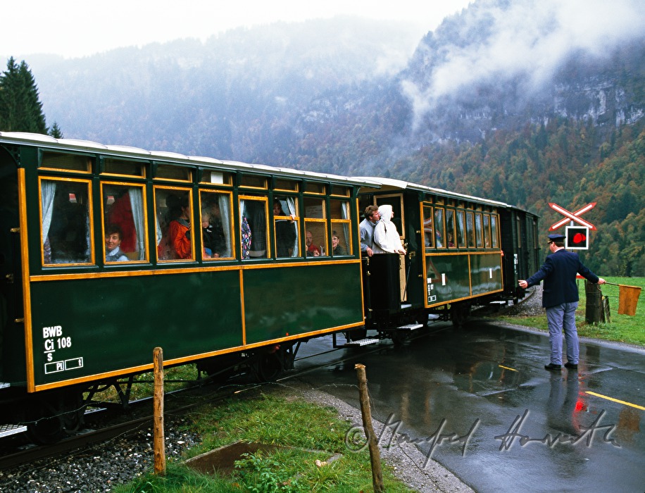 Bregenzerwaldbahn ia a narrow-gauge railway