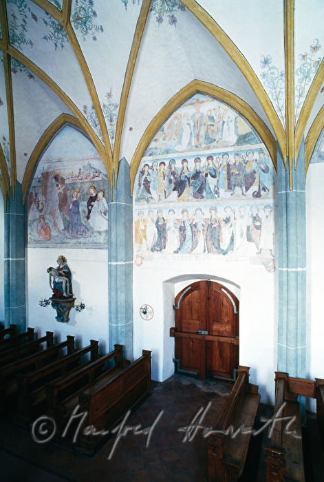 early gothic frescos and ribbed vault
