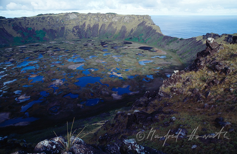 crater of the Orongo Volcano