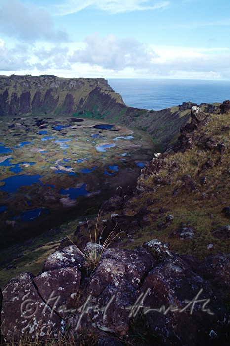 crater of the Orongo Volcano
