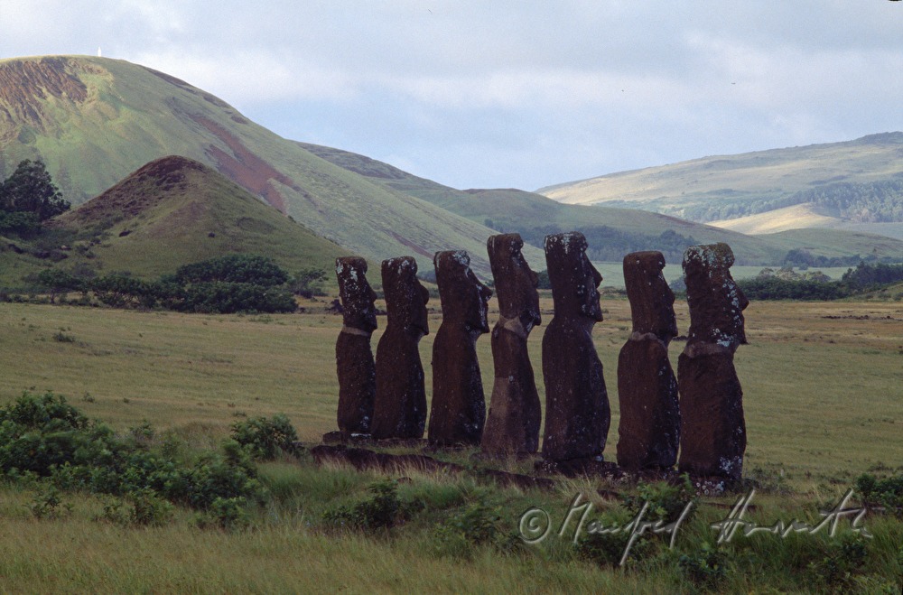 Moais at Ahu Akivi
