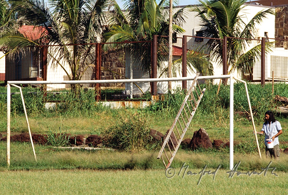 football ground of Hanga Roa