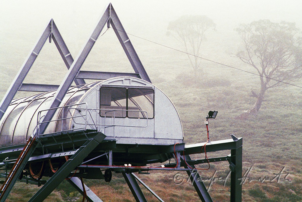 ski lift near Charlotte Pass