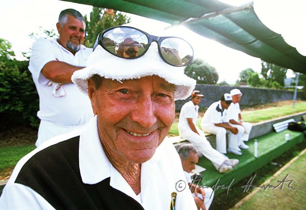 bowling player at the Howick Bowling Club