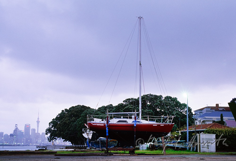 ship in the harbour of Devonport