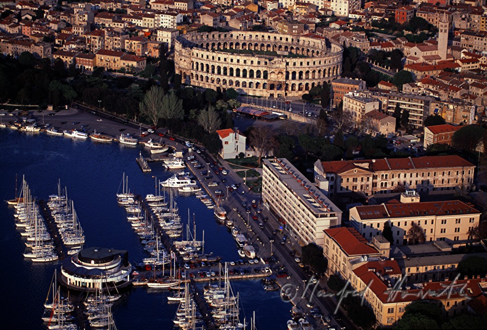 amphitheatre and harbour
