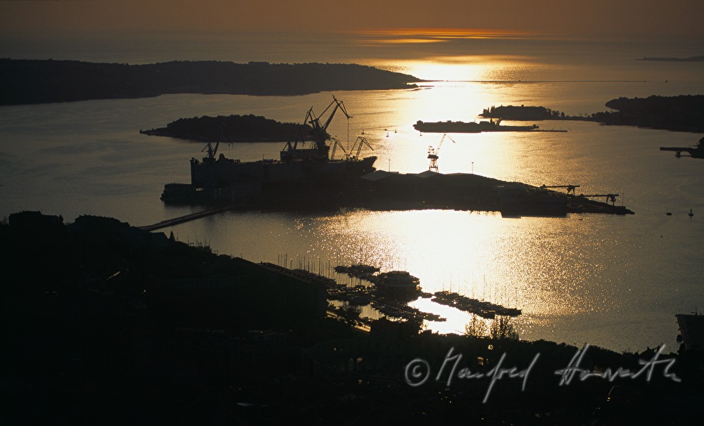 shipyard at the harbour