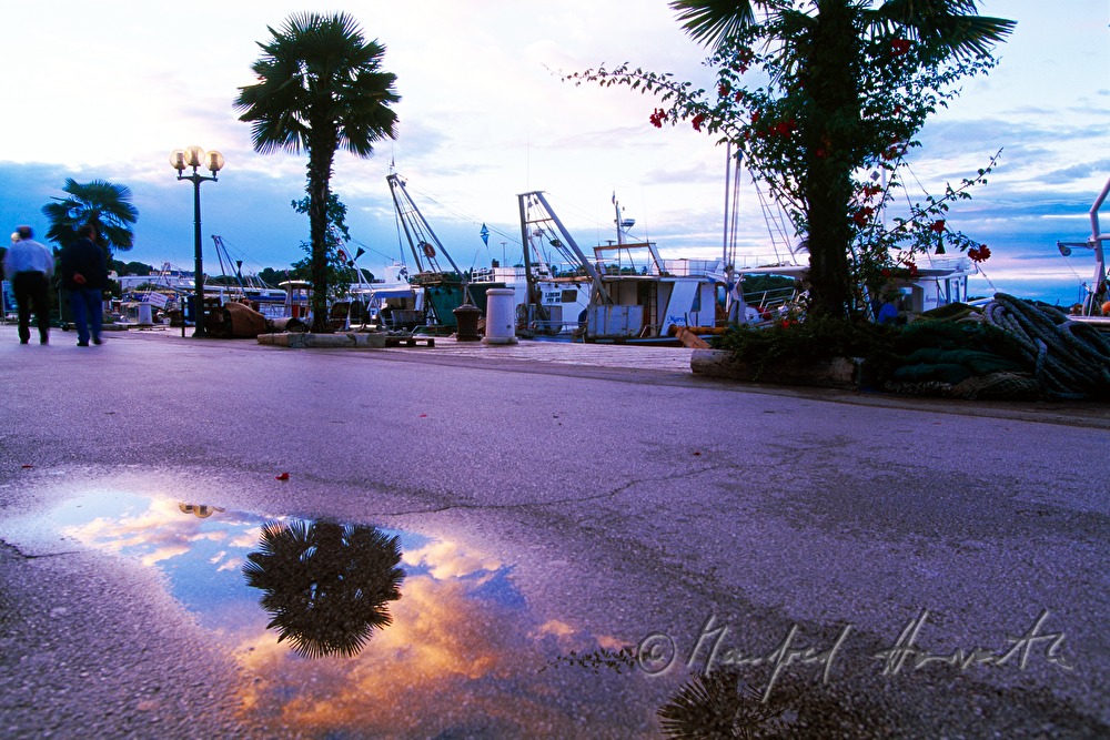 puddle on the sea walk