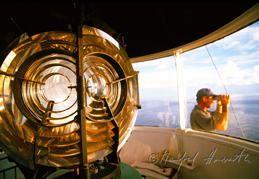 beacon fire at lighthouse Sveti Ivan