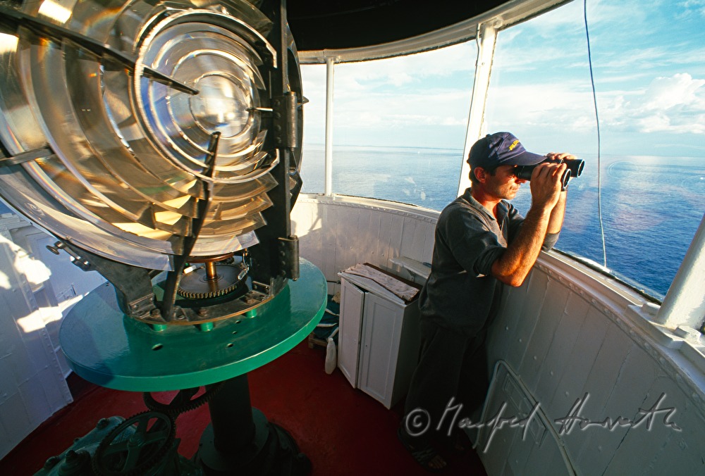 beacon fire at lighthouse Sveti Ivan