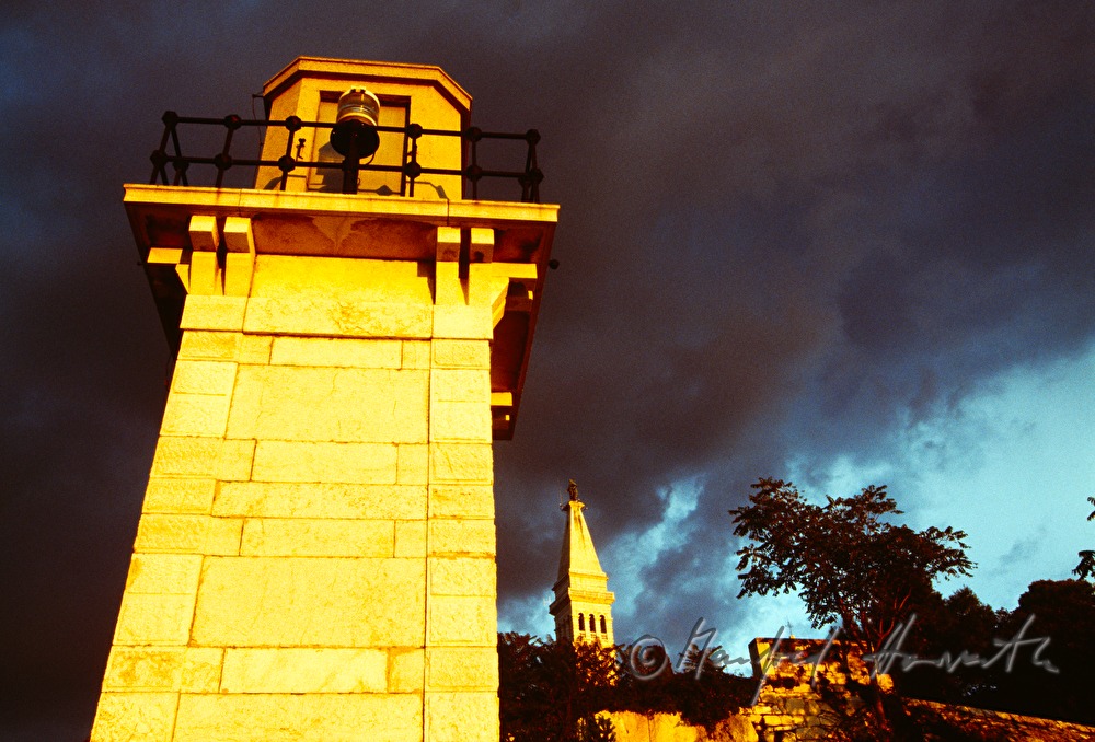 lighthouse near the Cathedral S. Eufemia