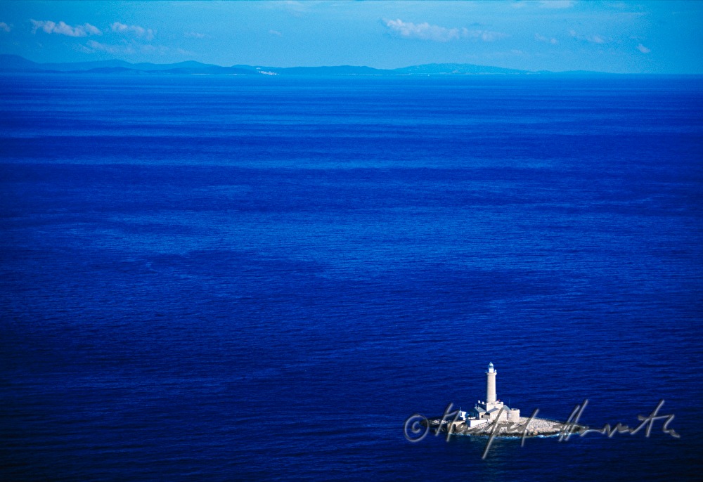 lighthouse Porer - aerial view