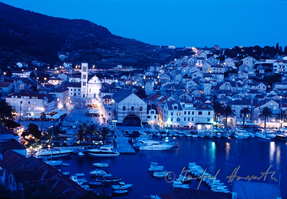 view to the old town and the harbour