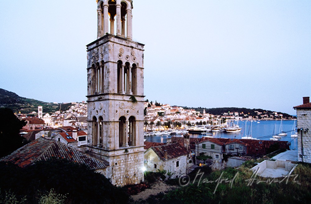 view to the old town and the harbour