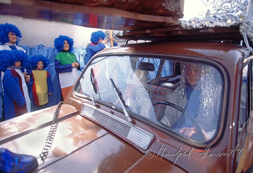 on the way to the carnival procession
