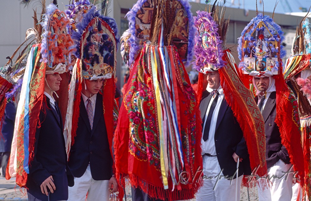 Carnival-group wear traditional dresses of Island Pag