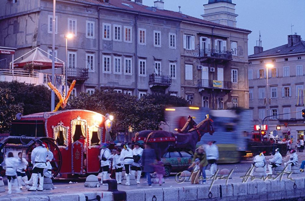 After the carnival at the harbor.