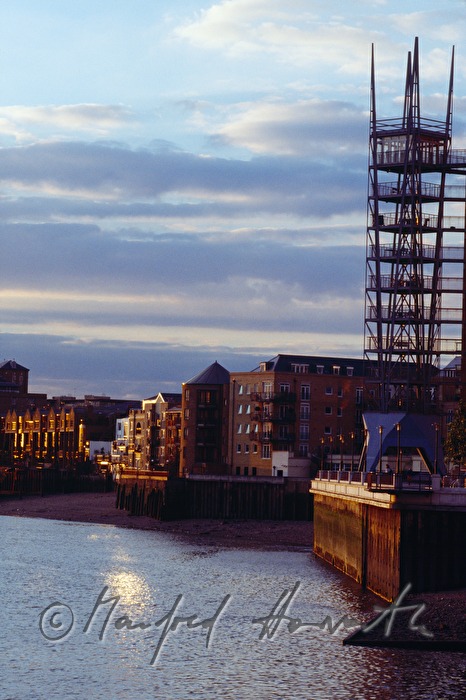 apartment houses on the Thames