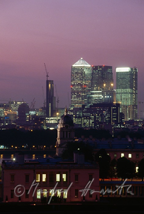 view from Greenwich over the Maritime Museum