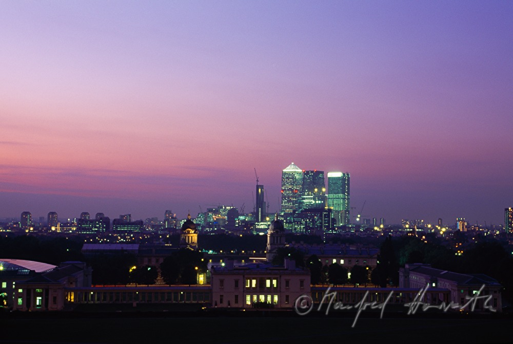 view from Greenwich over the Maritime Museum
