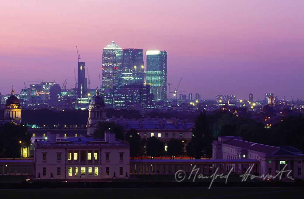 view from Greenwich over the Maritime Museum