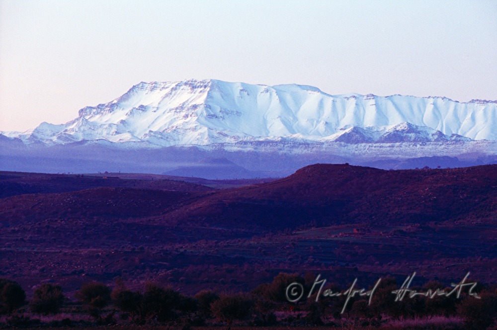 view from Dades Valley to the High Atlas