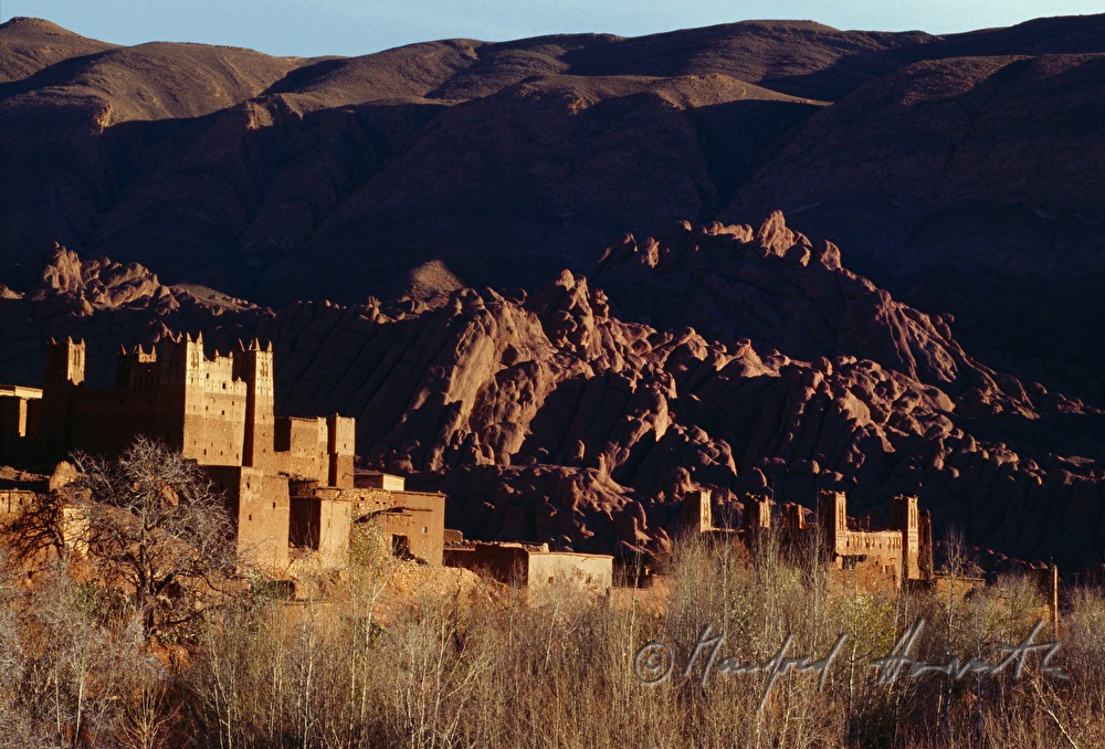 kasbah on the way of the former caravan route