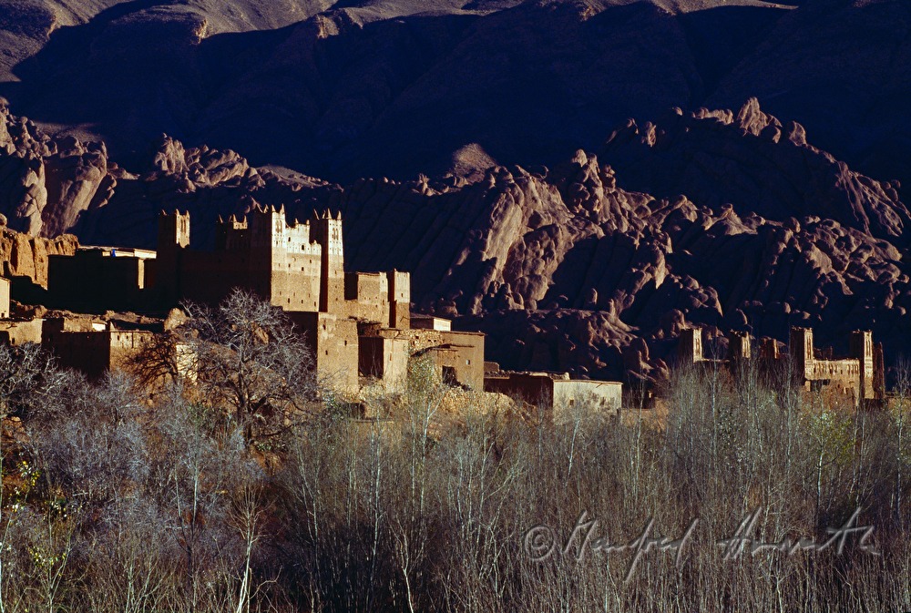 kasbah on the way of the former caravan route