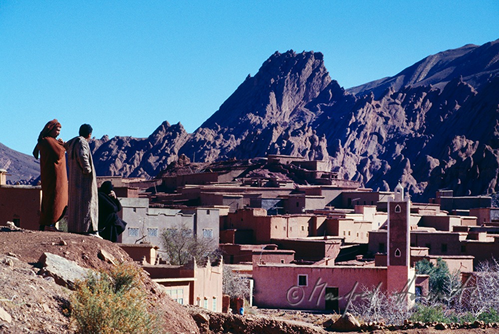 kasbah on the way of the former caravan route
