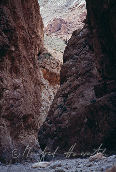 man enters the gorge
