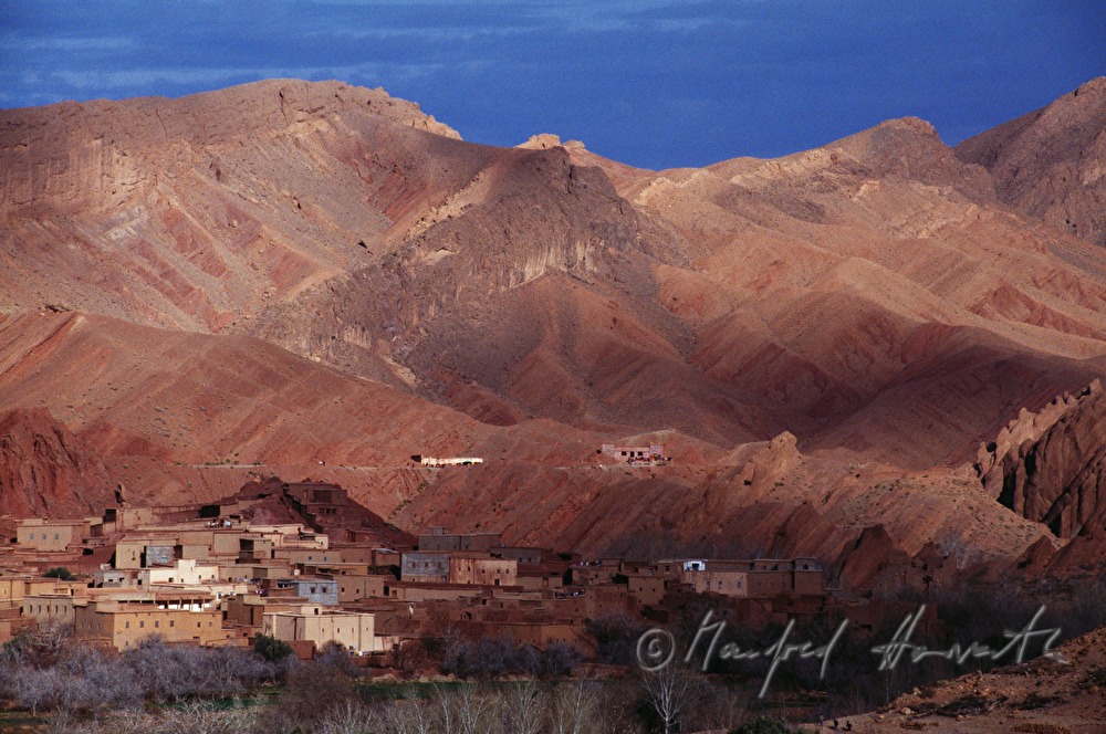 kasbah on the way of the former caravan route