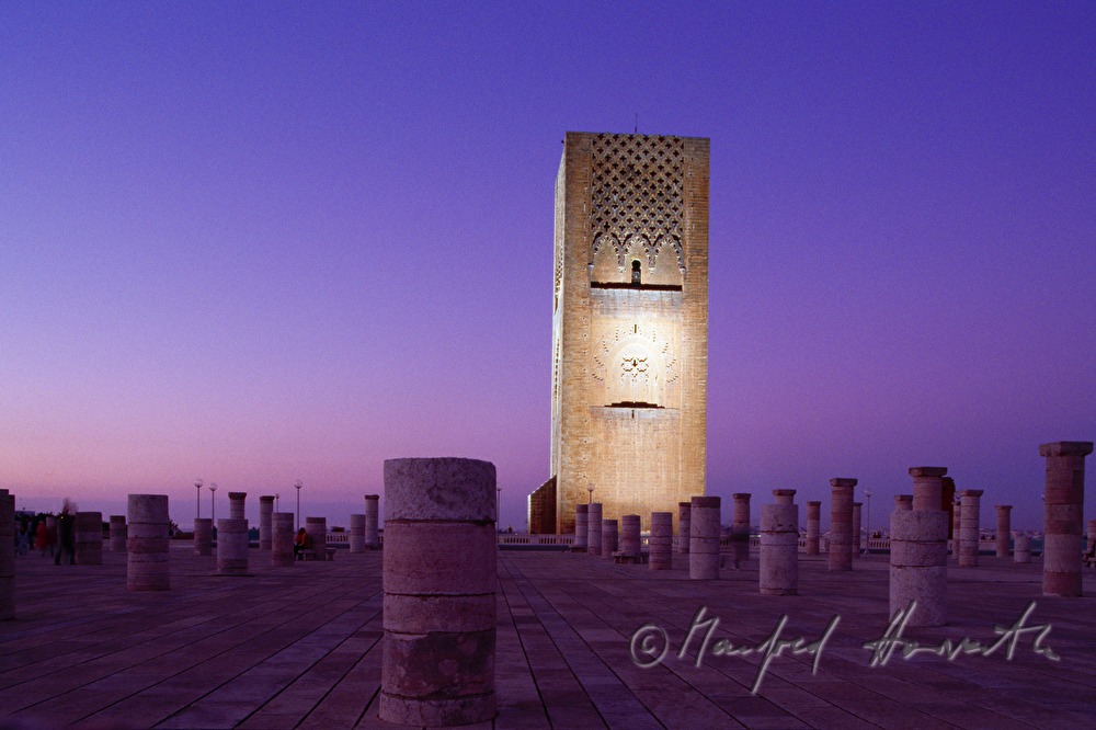 detail of the Hassan Tower