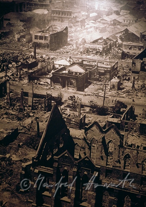 Earthquake Museum, foto from the earthquake in 1931