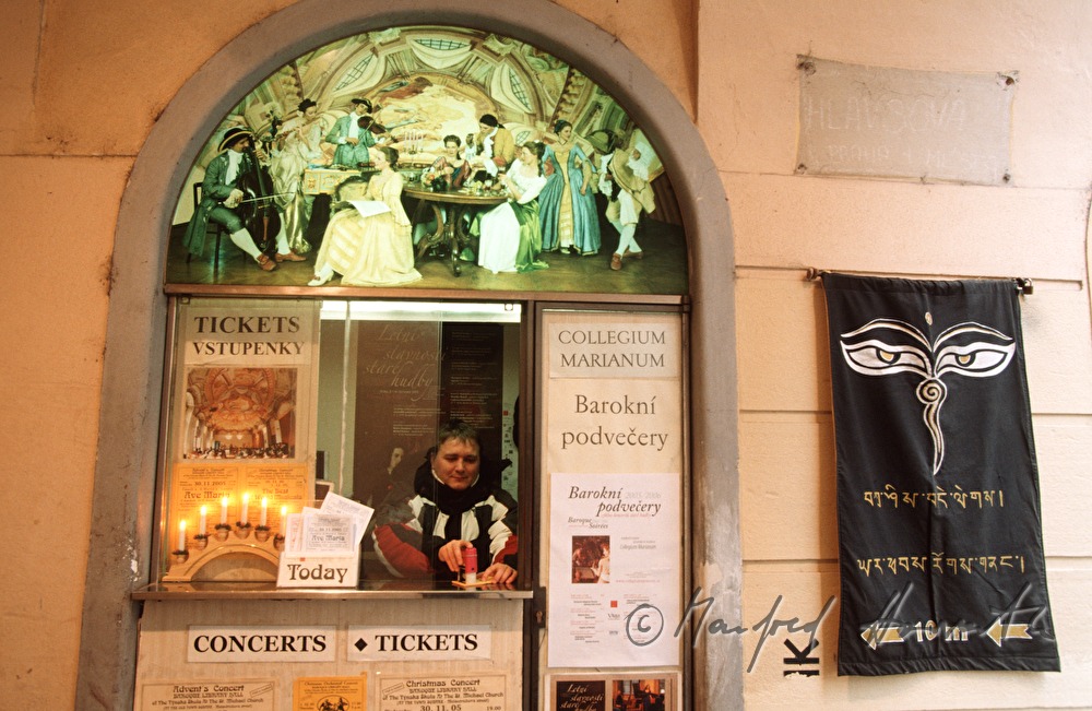 ticket counter for theatre visitors