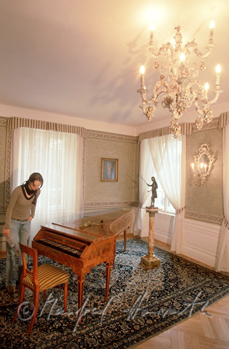 fortepiano in former living room
