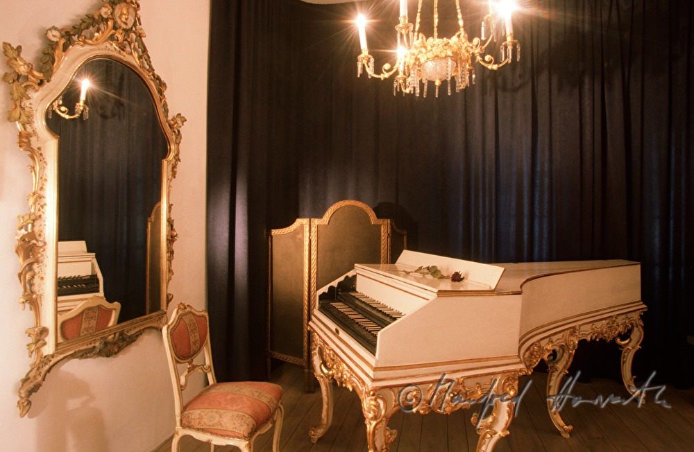 harpsichord on display