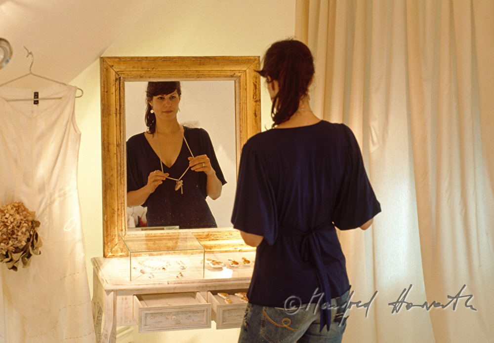 customer in a jewellery shop