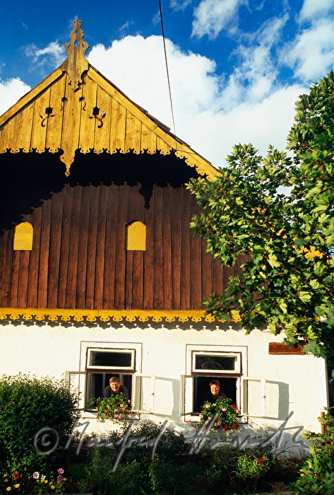 farmhouse with residents (couple)