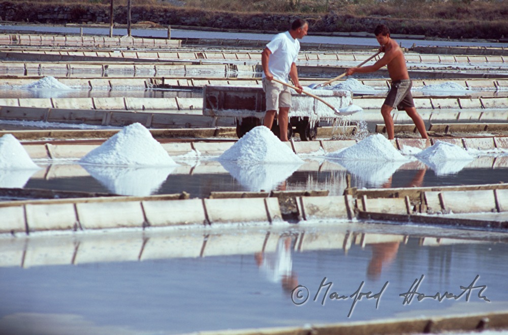 salt evaporation ponds: collecting the salt